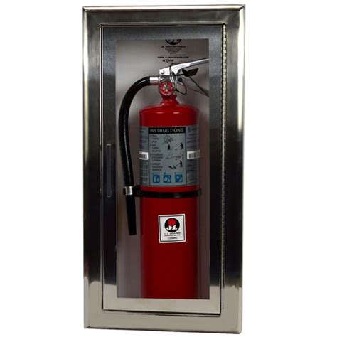 recessed stainless steel fire extinguisher cabinet|replacement door extinguisher cabinet.